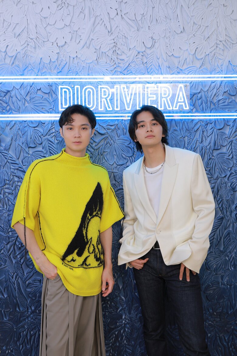 ディオール ビューティー アンバサダー”の磯村勇斗さん(左)、北村匠海さん(右)