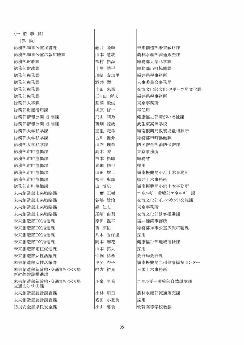 一般職員