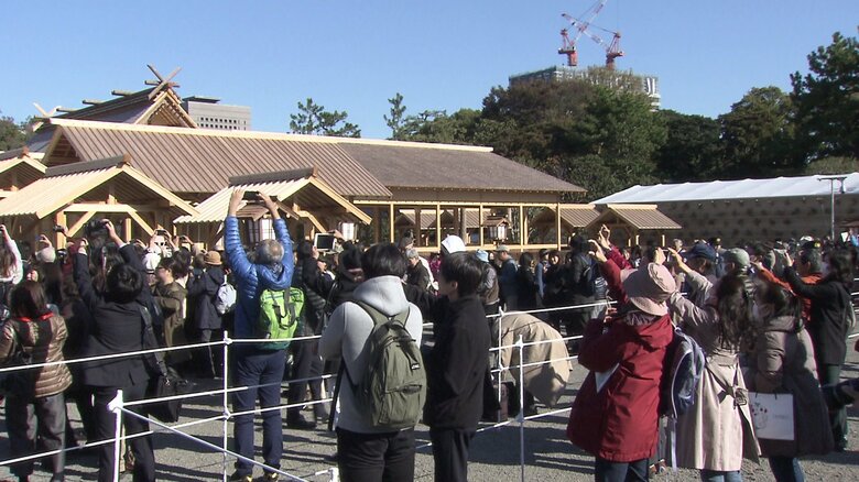 一般公開された「大嘗宮の儀」で使われた建物