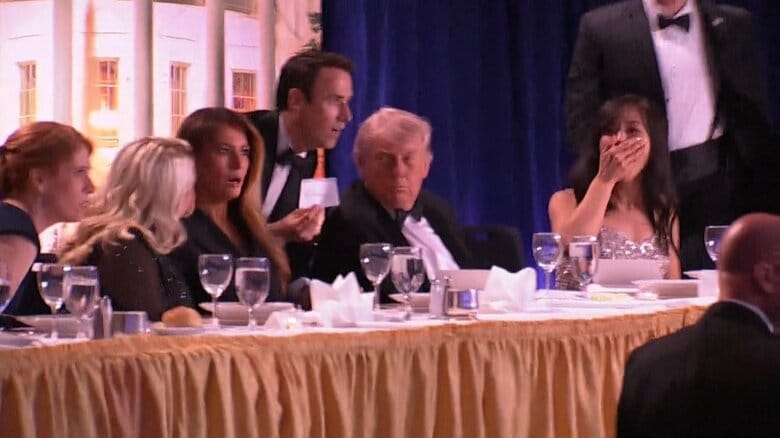 特派員晩餐会に出席していたトランプ大統領