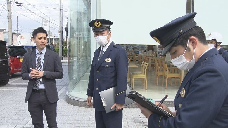 警察が販売店に出向き、防犯対策など点検（長野県松本市）
