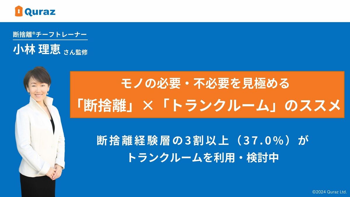 断捨離」をしようとしても、捨てられなかったモノがある人は半数以上！？ 本当に必要なモノか見極める予行練習 「断捨離」×「トランクルーム」のススメ