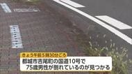 車道に倒れているのを発見　宮崎県都城市吉尾町の国道10号　自転車の70代男性が死亡