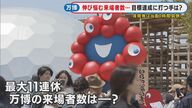 GWの来場者数は..会期目標2820万人の達成には1日15万人以上の来場者が必要も一度も上回らず　夜間券　入場1時間前倒し入場で挽回なるか