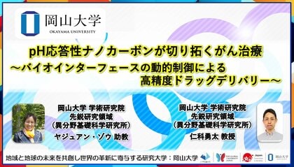 【岡山大学】pH応答性ナノカーボンが切り拓くがん治療~バイオインターフェースの動的制御による高精度ドラッグデリバリー~