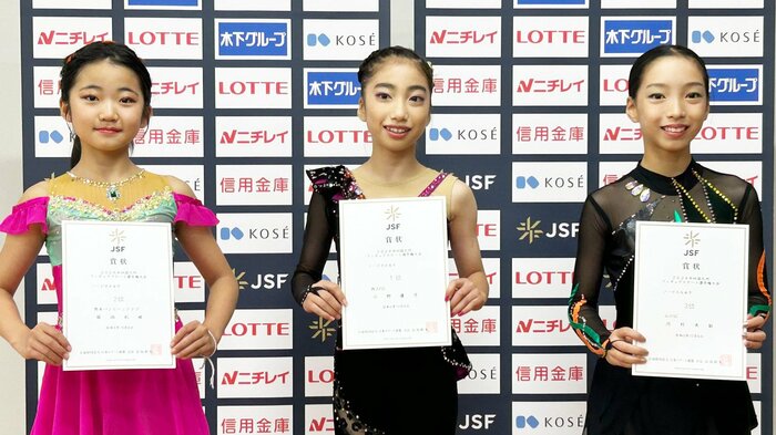 中四国九州選手権ノービスA女子表彰台