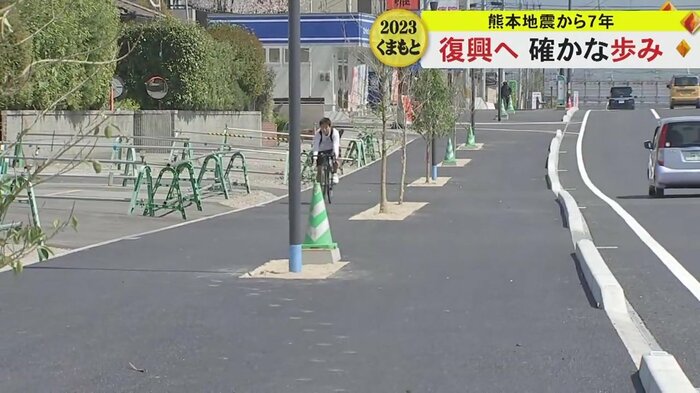 車道だけでなく道路も広く