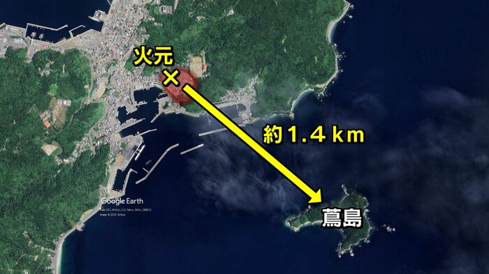 大規模火災があった佐賀関の地図