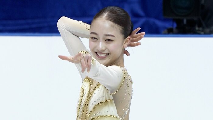 フリーで巻き返しパーフェクトな演技を披露した上薗(2024年世界ジュニア)