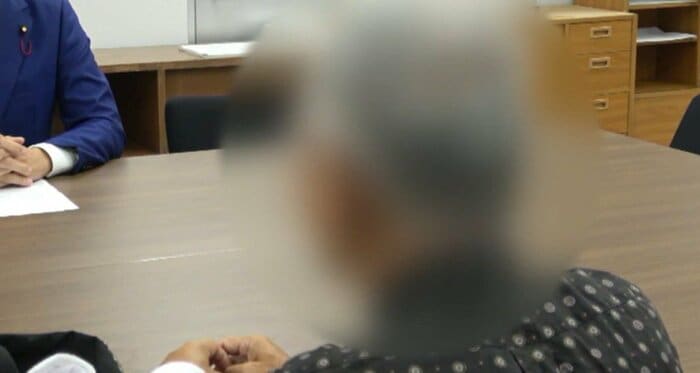 クマに襲われた男性が聞き取りに応じた（提供：伊藤優太仙台市議）