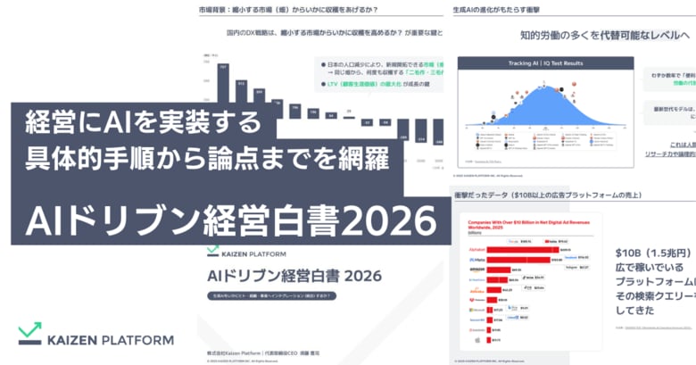 Kaizen Platform、経営にAIを実装する具体的手順から論点までを網羅した「AIドリブン経営白書2026」を無償公開