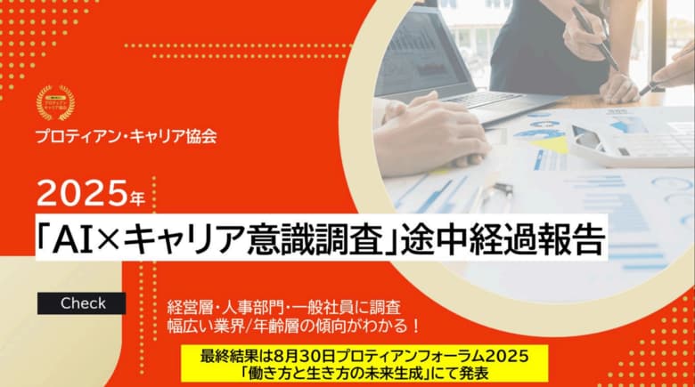 【速報】AIでキャリア意識が大きく変化！「AI×キャリア意識調査」中間結果大公開！