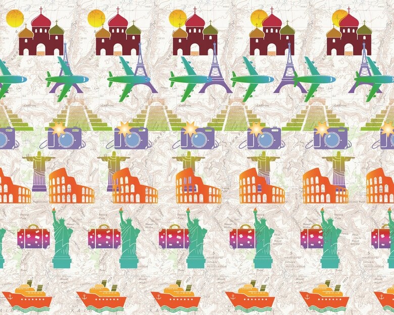 この絵も様々な奥行きに見える（※答えはギャラリーページ）