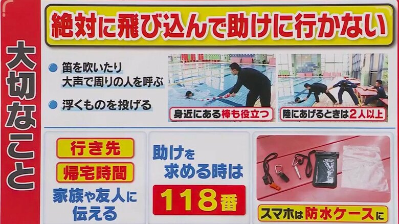 水難事故を防ぐために大切なこと