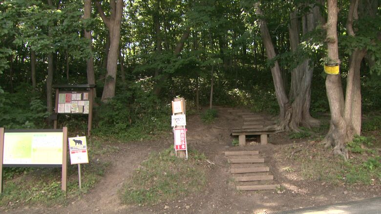 三角山の登山口