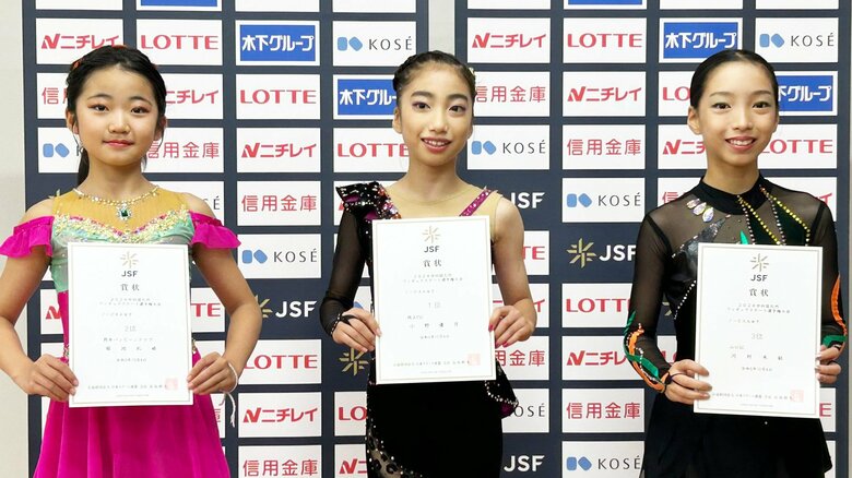 中四国九州選手権ノービスA女子表彰台
