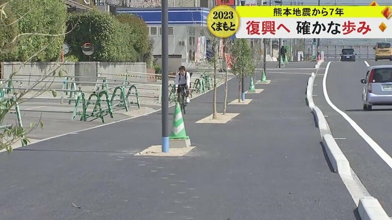 車道だけでなく道路も広く