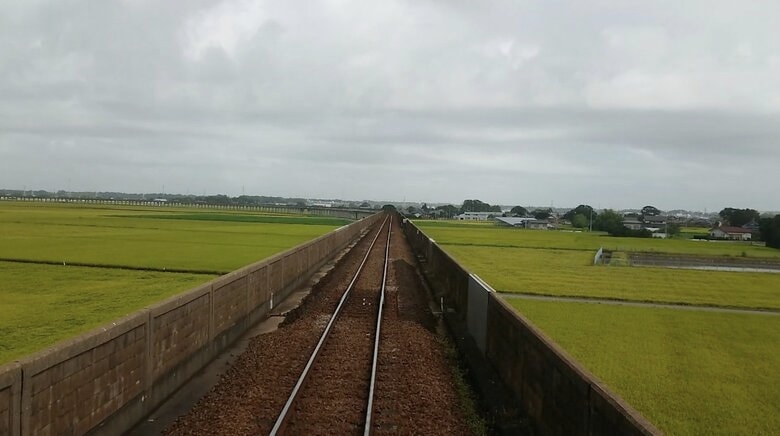 水戸市常澄地区（提供：鹿島臨海鉄道）