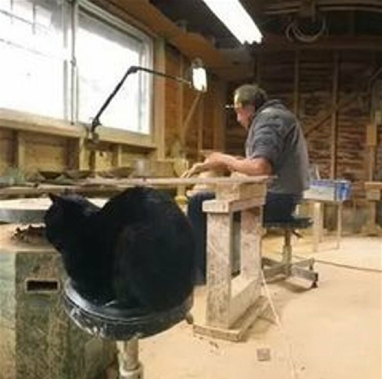 工場にいるネルソンくん