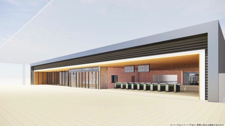 JR新駅の予想図（提供：JR北海道）