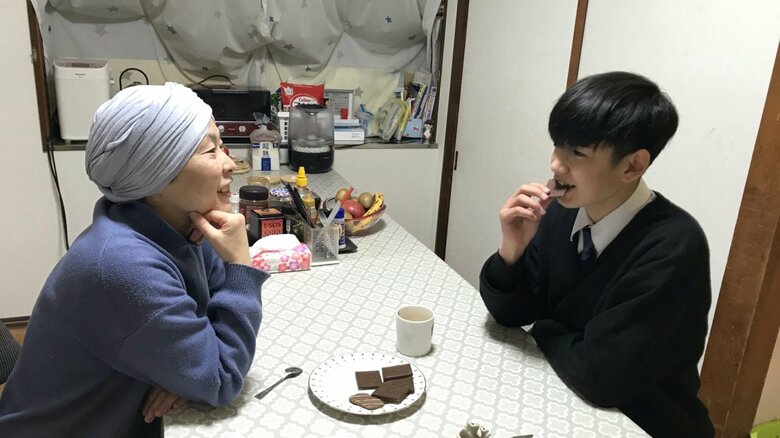 中学3年生の次男もスマイル給食を食べた