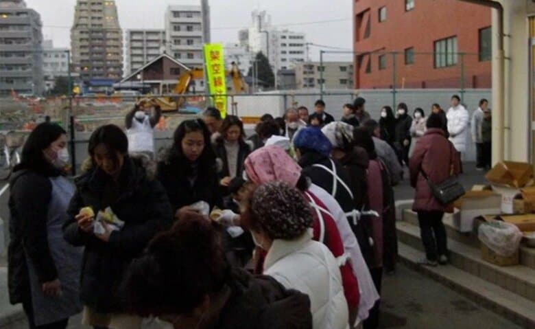 当時の榴岡小学校のようす