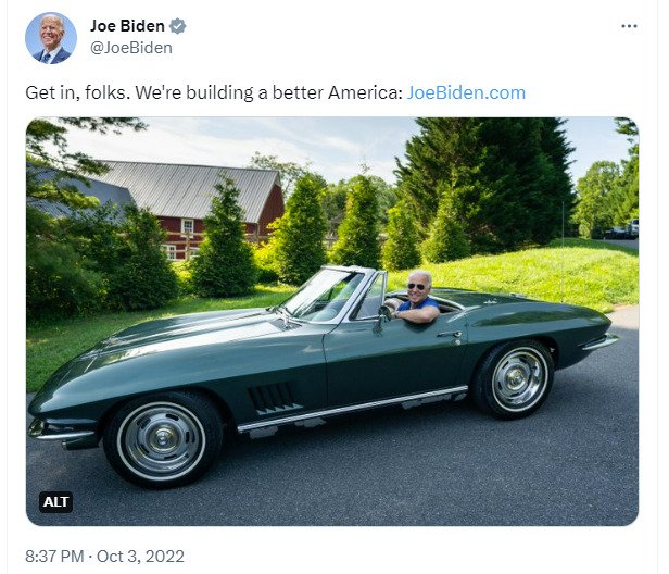 弾道ミサイル発射直後の投稿（バイデン大統領のツイッターより）