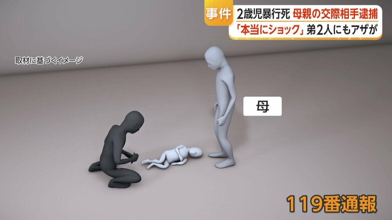 左：斉藤容疑者　中：稜稀ちゃん