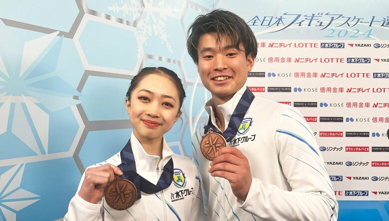 初の全日本で表彰台入りを果たしたさえルカペア