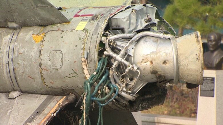 北朝鮮のミサイルが公開された際の様子