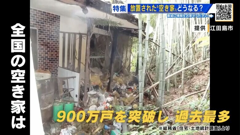 全国の空き家は900万戸を突破（提供：広島・江田島市）