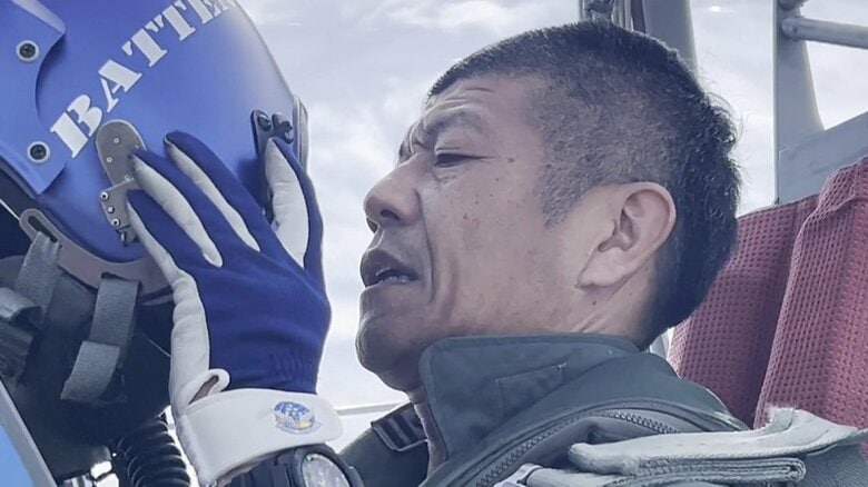 ブルーインパルス総括班長の青木明徳さん（福井県出身）