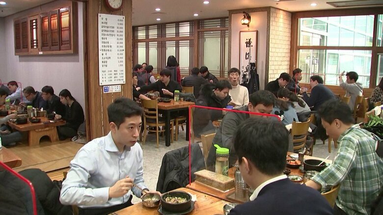 規制が再強化された韓国の飲食店