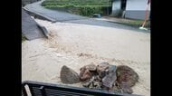 大雨の影響でため池が決壊…住宅１６棟が浸水  広島県福山市