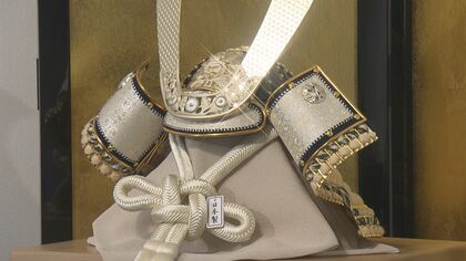 販売店からの予約は1年待ち…トランプ大統領に贈られた『金の兜』選定された老舗五月人形会社の確かな技術