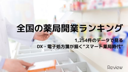 【独自調査】全国の薬局開業数ランキング　1,254件のデータで見るDX・電子処方箋が描く“スマート薬局時代”