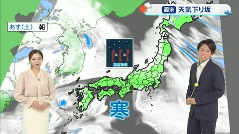【光岡気象予報士のお天気解説】週末の天気のポイント　土曜日は「冬晴れ」日曜日は「雨・強風に」