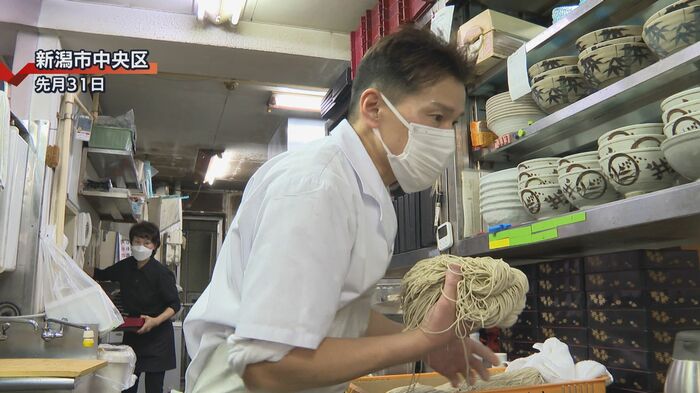 大晦日のそば店