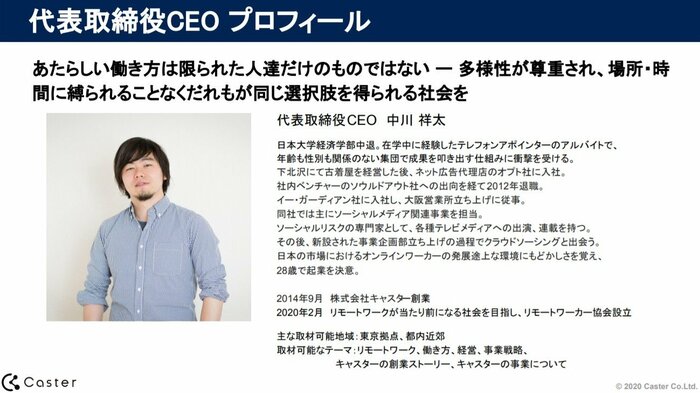 (提供:キャスター)