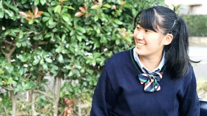 放課後、インタビューまでの時間に自習をしてきたという平野さん