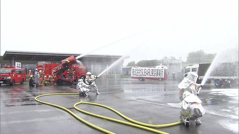 首都直下地震きっかけの事故でガソリン流出した想定の訓練実施　危険物安全週間前に　東京消防庁｜FNNプライムオンライン