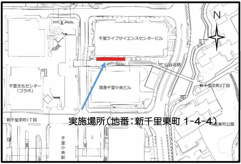 迷惑駐輪が行われている場所は、ビルの間で通行者も多いという