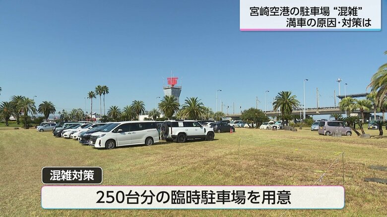 混雑解消へ…250台分の臨時駐車場を設置