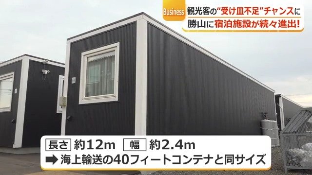 勝山に整備されるムービングハウス