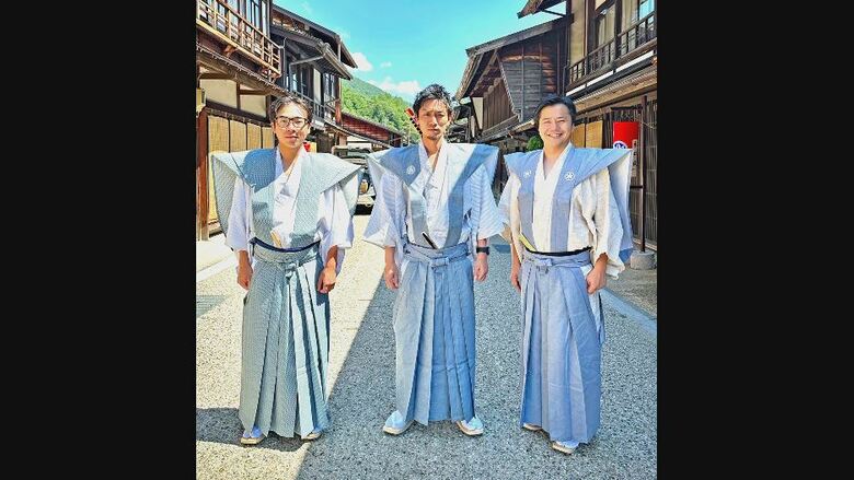 休みの度に木曽を訪れていた加藤さん（左）提供：加藤さん