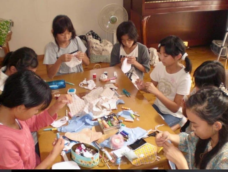 尾道では子供たちも一緒にワークショップを行った