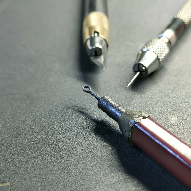 泡立て器制作途中