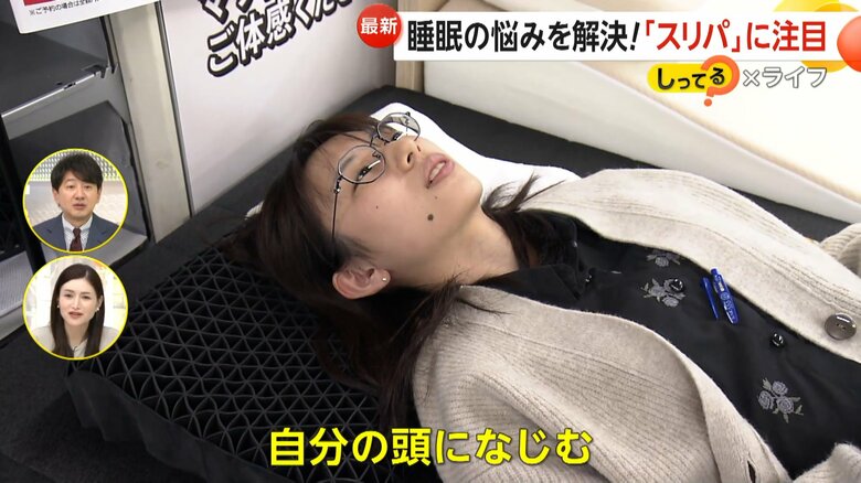 驚くほど柔らかい新素材の樹脂で作られた「ヒツジのいらない枕」