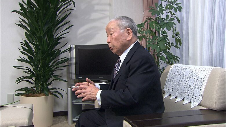 「改元」についてインタビューした時の石原信雄さん（2011年）