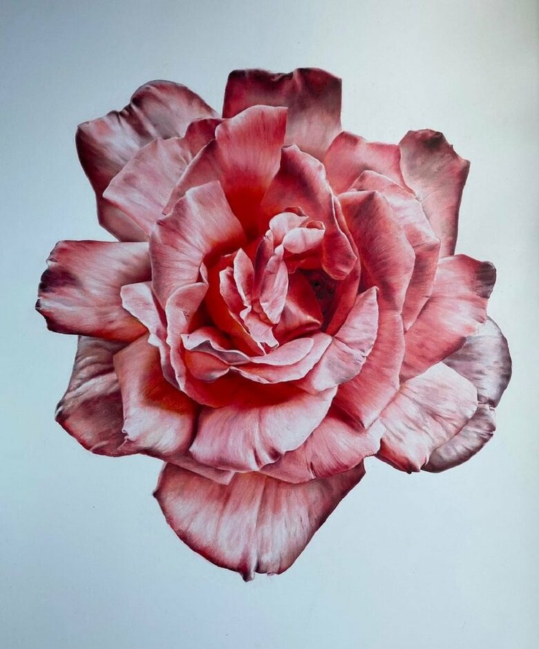 印象に残っているという薔薇の絵